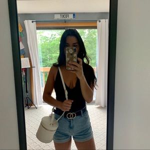 White Bucket Purse